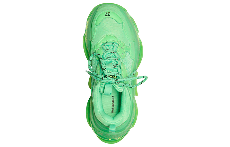 Женские кроссовки Balenciaga Triple S (зеленые) — фото 3