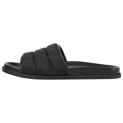 Gucci Slide Sandal 'GG Canvas - Black'
