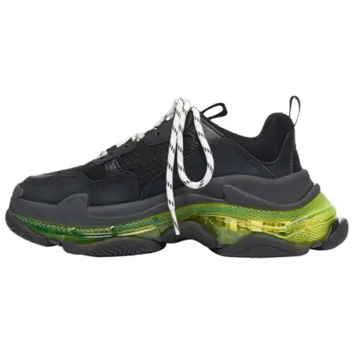 Balenciaga Triple S Black Yellow Fluo Women's