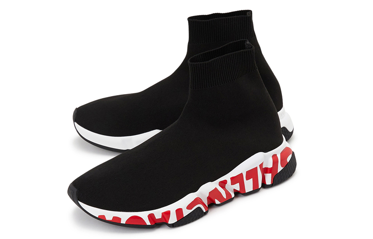 Мужские кроссовки Balenciaga Speed (черные) — фото 3