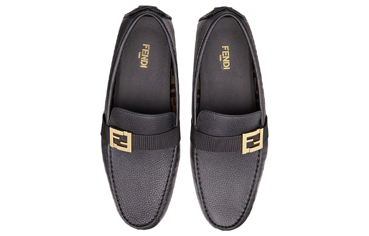 Мужские лоферы Fendi (черные) — фото 4
