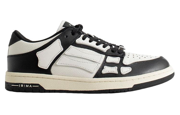 AMIRI Skel Top Low Black White