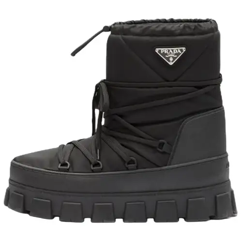 PRADA Nylon Gabardine Après Ski Boots