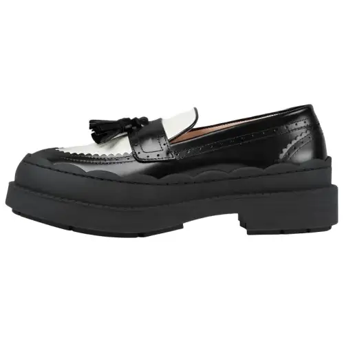 Gucci Wmns Loafer 'Black White' Women's