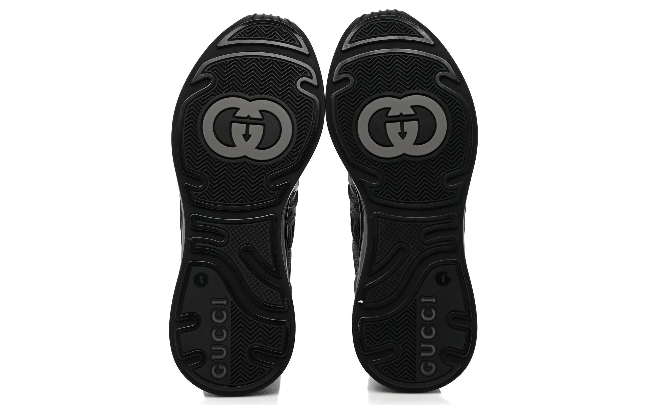 Женские кеды Gucci Ultrapace R (черные) — фото 5