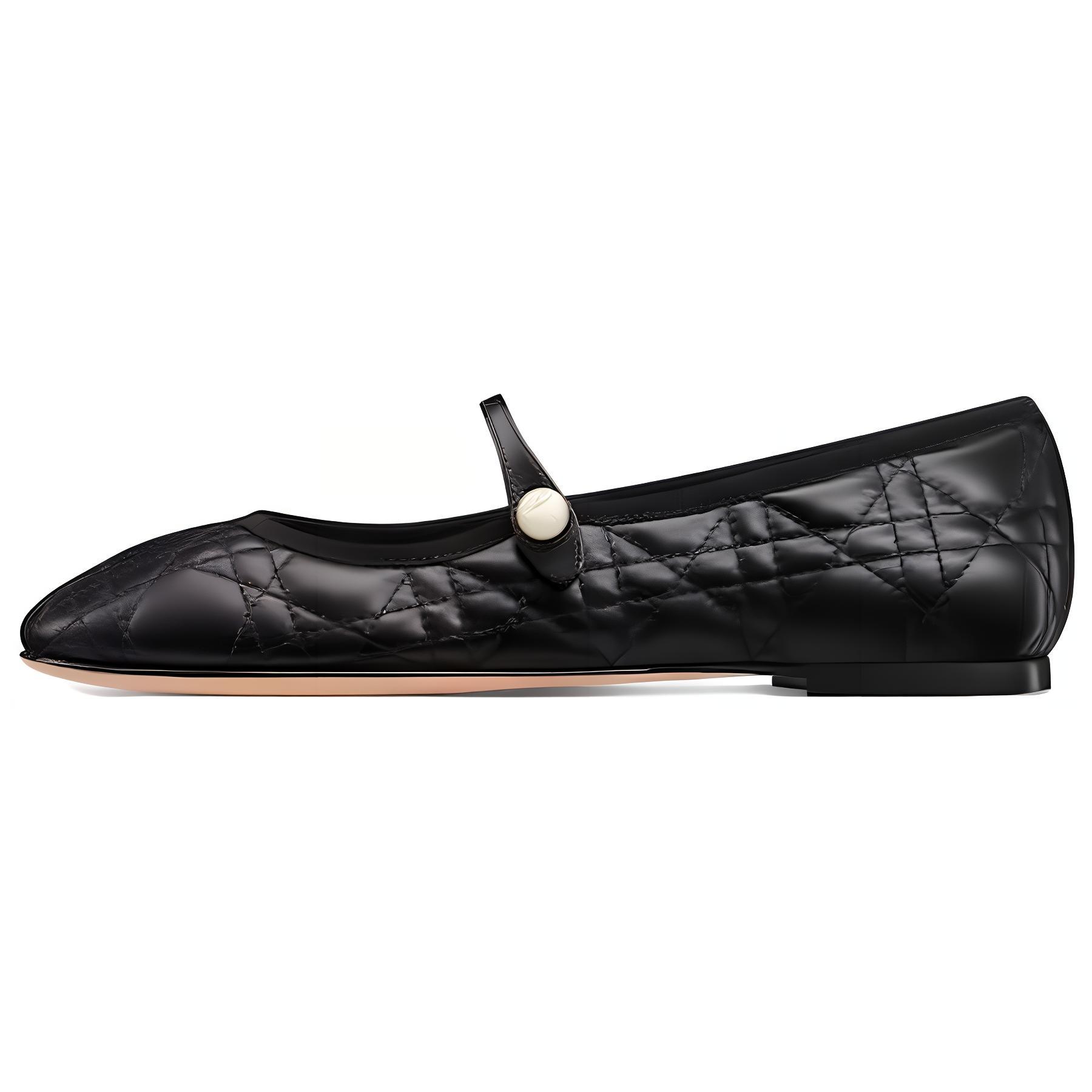Женские балетки Dior DIOR BALLET FLAT (черные)