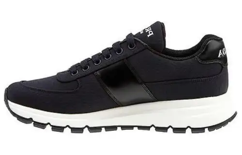 PRADA Fabric Minimalist Fashion Low top Casual Shoes Women's Black