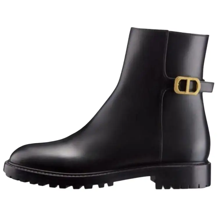 DIOR 30 Montaigne Ankle Boots Women's Black
