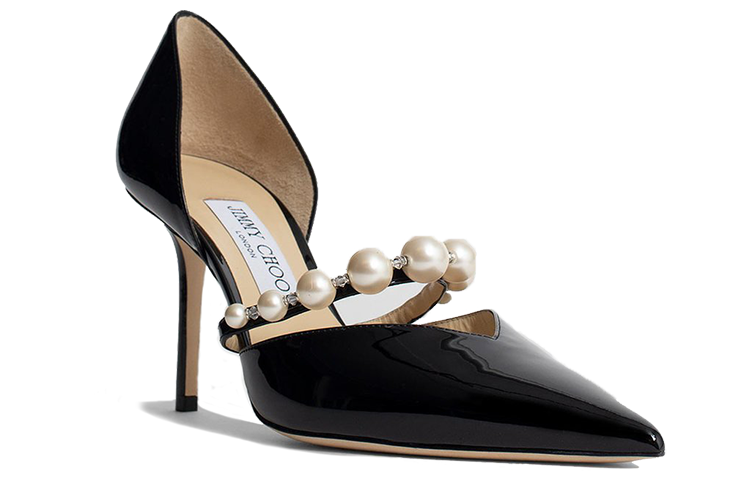 Jimmy Choo Aurelie 85mm Pearl-embellished Pumps