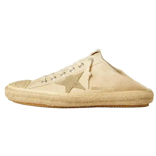 Golden Goose V Star Low top Canvas Shoes Men's Beige