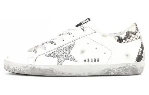 Golden Goose Super Star Low top Stylish Skateboarding Shoes Women's White