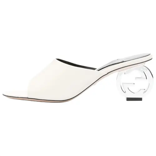 GUCCI 75mm Interlocking G Leather Sandals