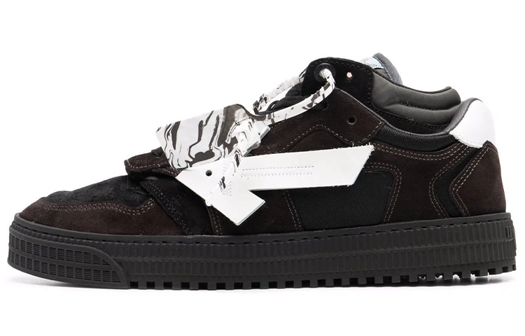 OFF WHITE Floating Arrow Low Black White Black