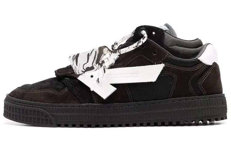 OFF WHITE Floating Arrow Low Black White Black