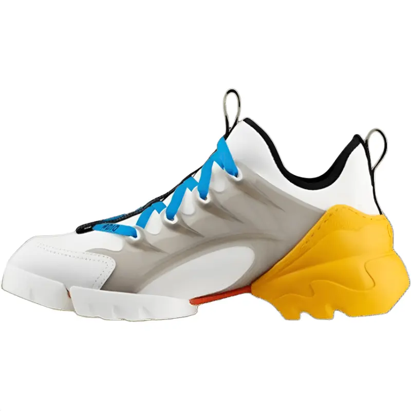 DIOR D Connect Leather Low top Casual Shoes Women's White