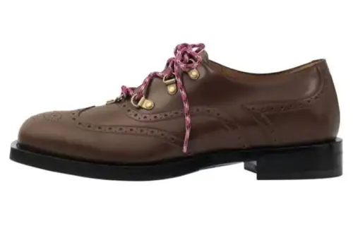 Gucci Brogue Detail Lace Up 'Brown'