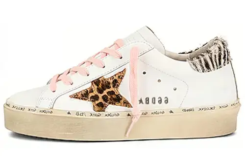 Golden Goose Hi Star Low top Stylish Skateboarding Shoes Women's White