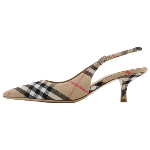 Burberry Dame Slim Heel High Heels 5.5cm Women's Sand