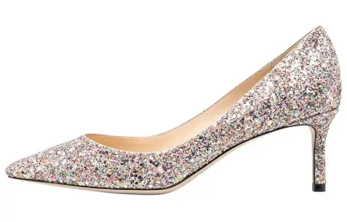 Jimmy Choo Romy 60mm Glitter-detail Pumps