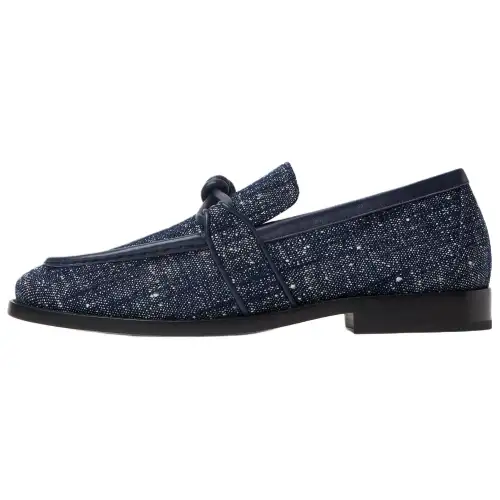Bottega Veneta Astaire Casual Shoes Women's Marine Blue & White