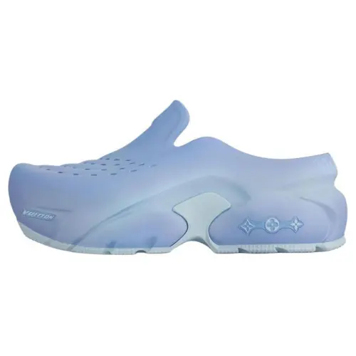 LOUIS VUITTON Shark Clogs Men's Blue