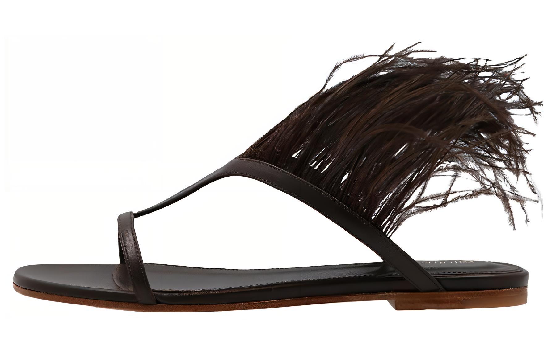 EMILIO PUCCI Круглая голова легкая. слово тапки женский черный