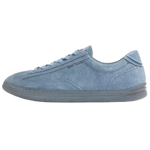 STONE ISLAND S0101 Leather Low top Skateboard Shoes Men's Blue