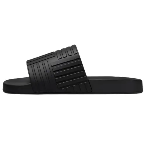 Bottega Veneta Rubber Slides Black
