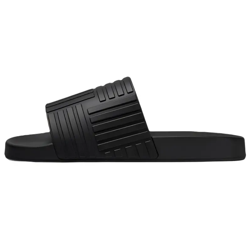 Bottega Veneta Rubber Slides Black