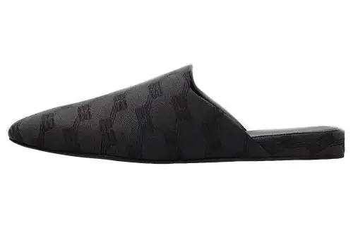 Balenciaga Cosy BB Mule 'All Over Logo - Grey Black'