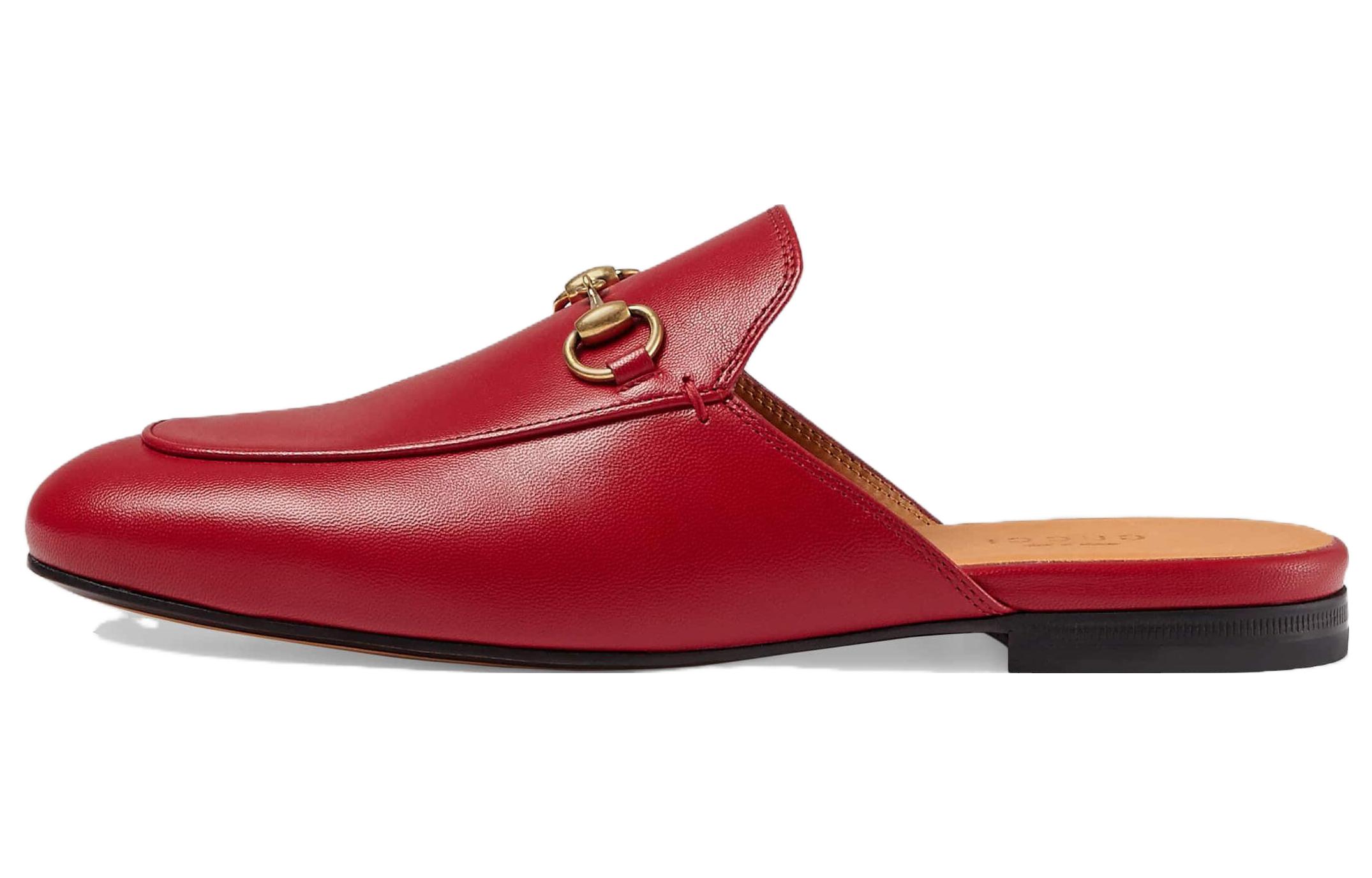 Gucci Wmns Princetown Mule 'Hibiscus Red' Women's