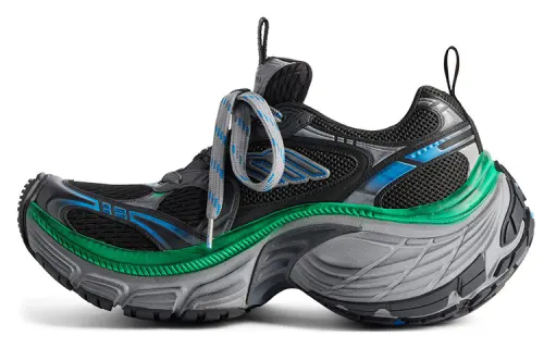 Balenciaga 10XL Mesh Low top Casual Shoes Men's Black Gray Blue Runway Style