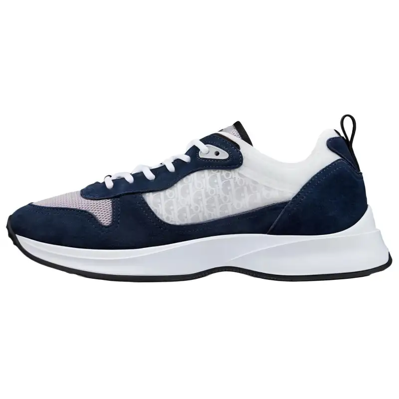 DIOR B25 Runner Navy Oblique Suede