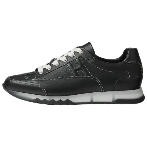 HERMES Trail Low top Casual Shoes 3cm Men's Black