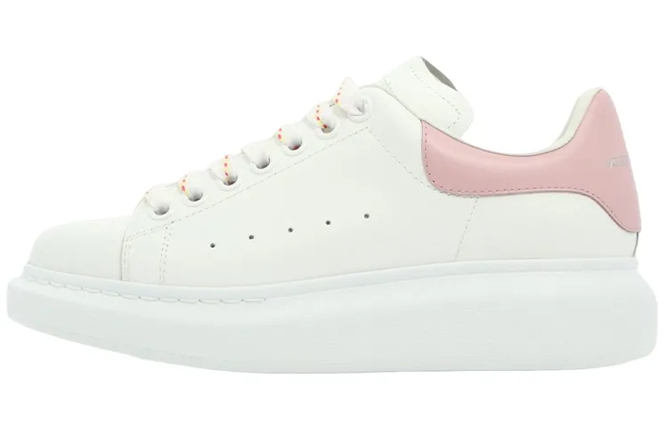 Alexander McQueen Oversized Larry Leather Sneakers 'White Pink' Women's
