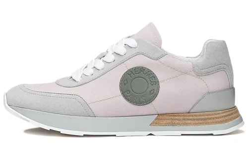 HERMES Drive Low top Casual Shoes Women's Pink Gray