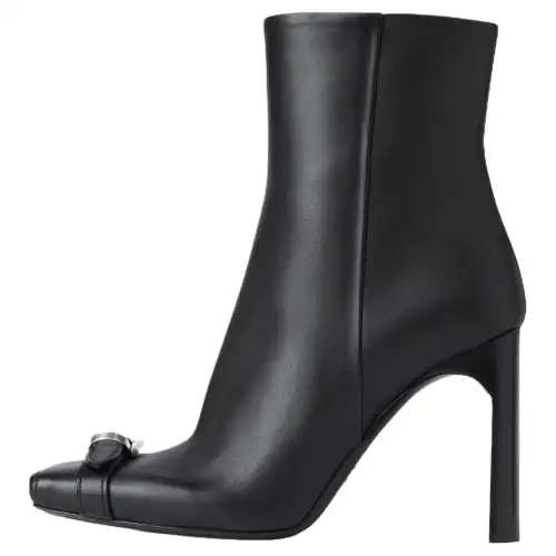 Balenciaga Bel Air Calfskin Ankle Boots 10cm Women's Black