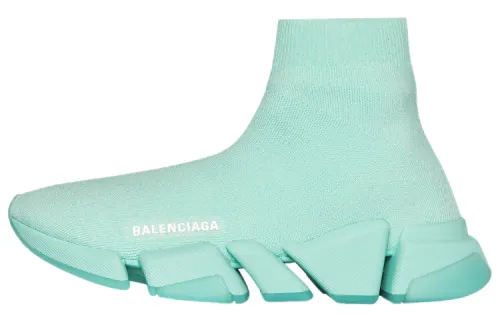 Balenciaga Speed 2.0 Recycled Transparent Sole Green Women's