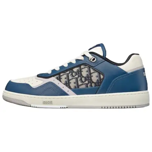 DIOR B27 Low Blue Cream DIOR Gray Beige Black DIOR Oblique Jacquard
