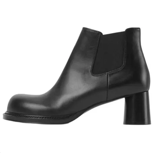 Bottega Veneta Cliff Calfskin Ankle Length Chelsea Boots 5CM Women's Black