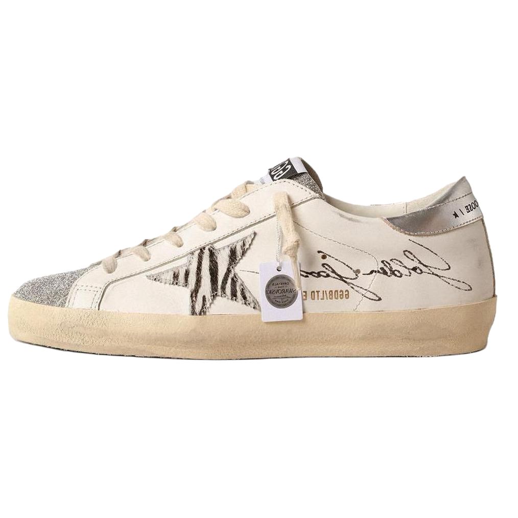 Женские кеды Golden Goose Golden Goose Super-Star (бело-черные)