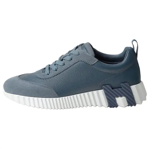 HERMES Bouncing Low top Casual Shoes Women's Blue