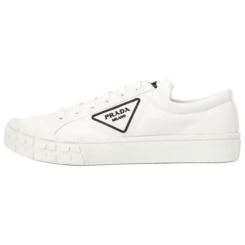 PRADA Stylish Skateboarding Shoes Men's White