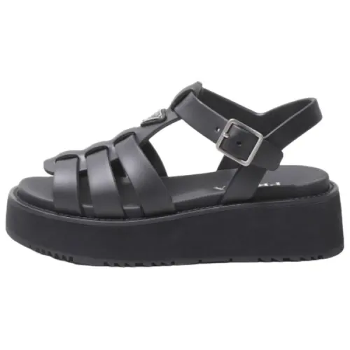 PRADA Roman Sandals 5.5cm Women's Black