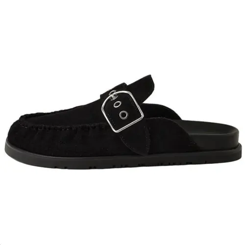 HERMES Key Closed Toe Slippers 1.3 Cm Women's Black