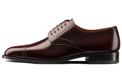 DIOR Timeless Dress Shoes Men's Burgundy