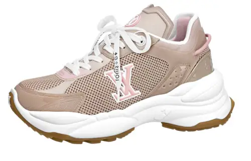 LOUIS VUITTON Run 55 Sneakers 'Tan Pink' Women's