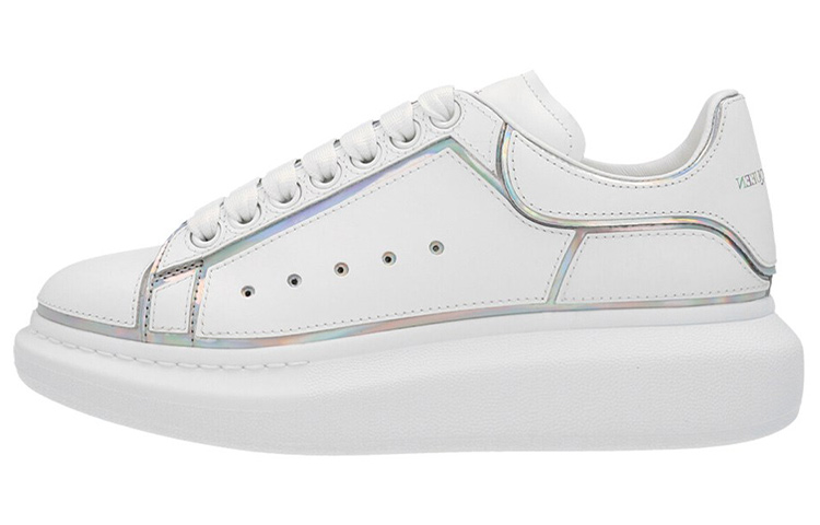 Alexander McQueen Alexander McQueen leather comfortable low-top sports and casual shoes men's white