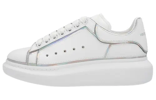 Alexander McQueen Alexander McQueen leather comfortable low-top sports and casual shoes men's white
