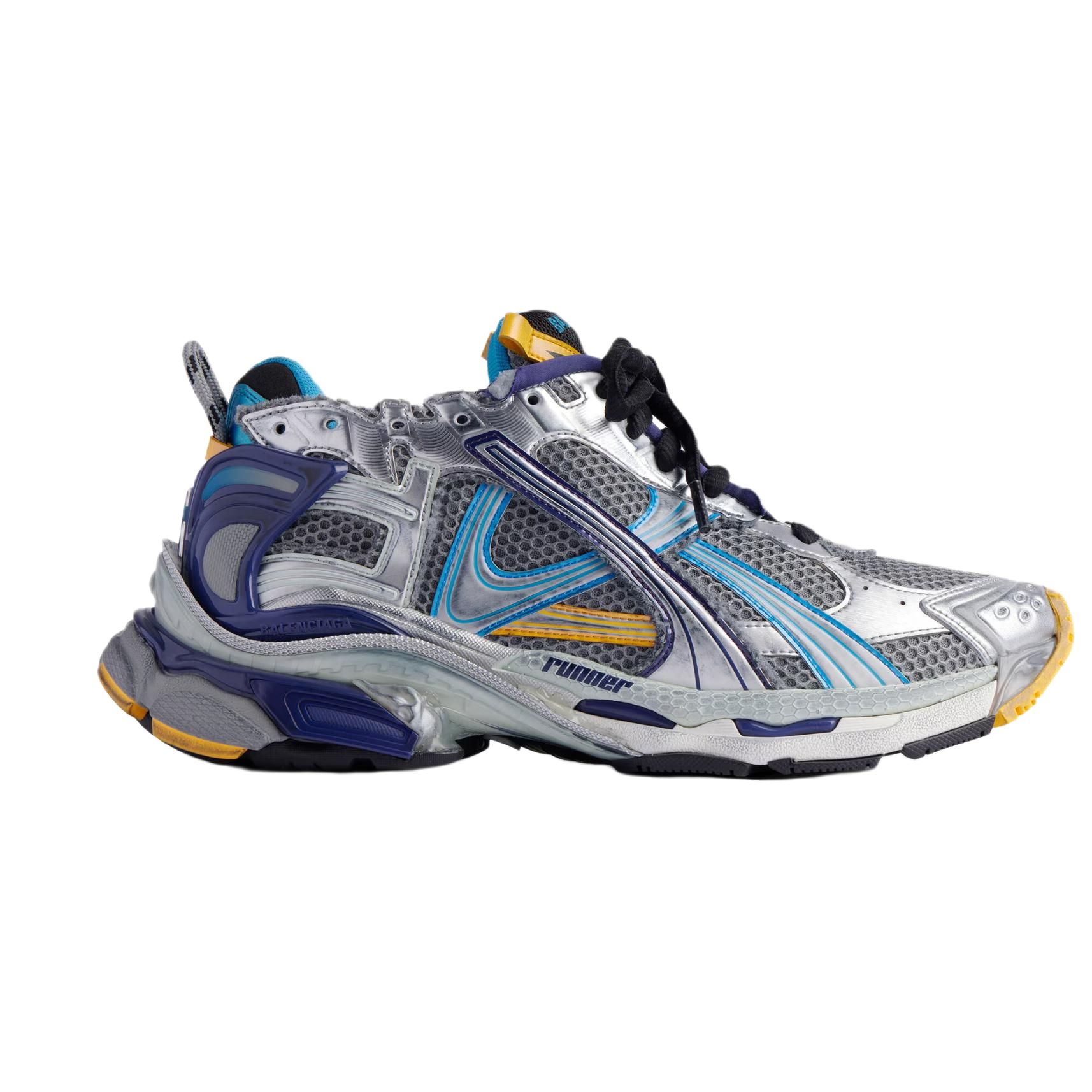 Мужские кроссовки Balenciaga Runner (серебристо-серые) — фото 2
